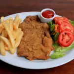 Comida de Milanesa de res