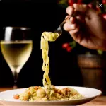 Massa ao Pesto de Camarão