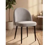 Silla Tapizada Sybil base negra GC