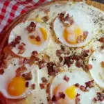 Huevo frito y panceta(12 porc)