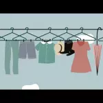 Roupas penduradas