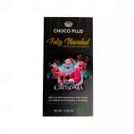 Chocolate 65% cacao con relleno de frambuesa y almendra · Choco Plus 80 g