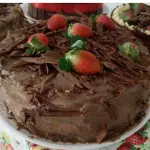 Ganache com morangos