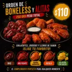 Orden de Boneless y Alitas 250 grs