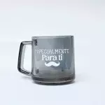 Vaso trasparente negro