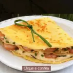 404 - Crepe de Frango com Calabresa