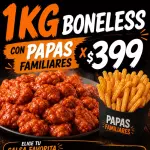 1 kg boneless y papas fam