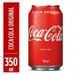 Refrigerante coca cola lata.