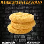 Hamburguesa de pollo cruda