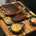 Porção de Picanha Acebolada