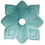 PRATO 28CM ZENITH FLUSH VERDE AGUA