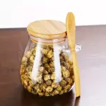 Contenedor c/tapa y cuchara bambú