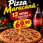 Maracanã 12 Fatias + Coca cola 2L