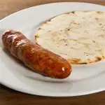 Arepa con chorizo