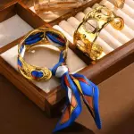 Pulsera Chapa Oro 18k tirante azul(copy)