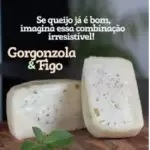 Queijo Com requeijão gorgonzola figo