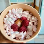 Postre Helado Merengue Frambuesa