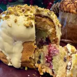 Chocotone de pistache frutas vermel
