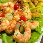 Camarão no Azeite Trufado com Batatas