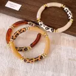 Pulseras acrílicas animal print(c/u)