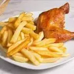 Pollo con papas fritas