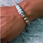 Pulsera Caballero Jaspe y Larimar