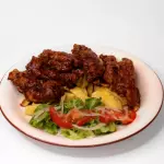Strips de pollo BBQ