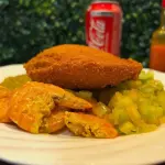 Acarajé no prato