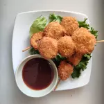 Brochetas de plátano