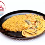 Tacu tacu con mariscos