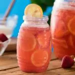 Agua de fresa-limón 1 litro