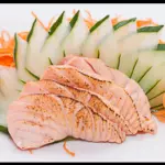 5 sashimi de salmao maçaricado