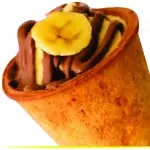 Cone de Nutella com Banana