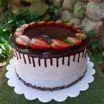 Doble chocolate con fresas