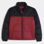 Boxy Mock-Neck Puffer Jacket