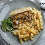 Beef Stick Sandwich