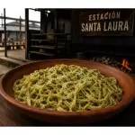 Fetuccini Pesto (Para dos)