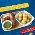 Chorizo con papa criolla