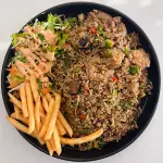 ARROZ CON CAMARONES Y CALAMARES