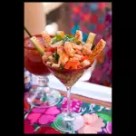 HH app Jumbo Shrimp Ceviche Martini