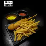 Banderilla de queso con papas