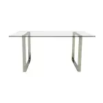 Mesa Vidrio 160x90 Base Metal