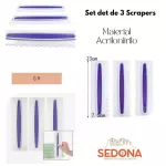 Set de Scrapers de Acrilonitrilo