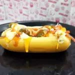 Hot dog tocino y queso