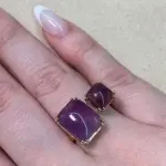 Anillo Doble de Amatista