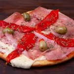 Jamón y morrones
