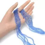 Cristal forma de rombo azul cielo