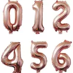 Globos de numeros