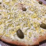 Pizza especial con huevo 8 porciones