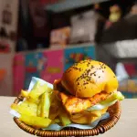 Peach Burger